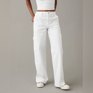 Originality White Cargo Pants